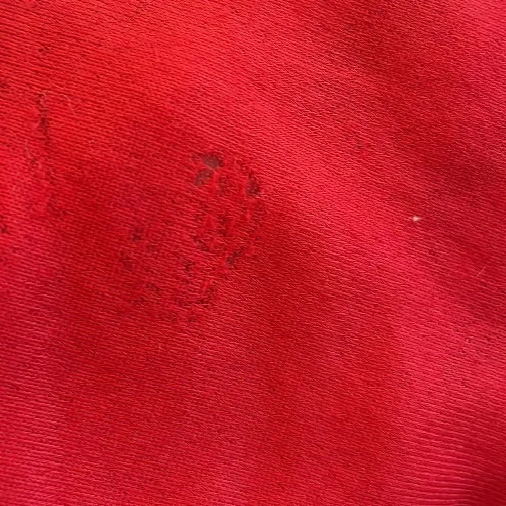 Vtg 60s/70s red little girls‎ long nightgown with long sleeves & lace detailing